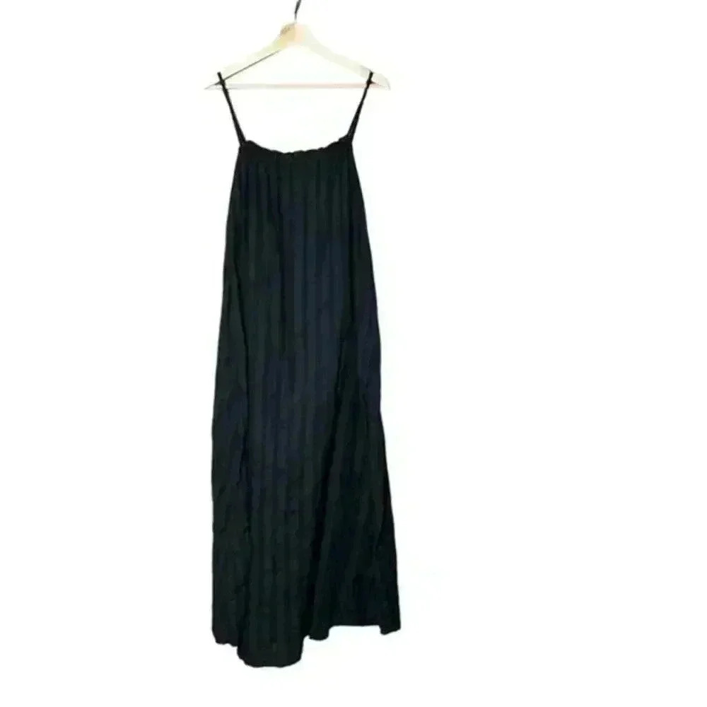 BB Dakota Steve Madden Flowget About It Dress Women's M Black Loose Flowy Maxi